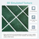 Axyaa Green Tile Sticker, 3D Self-adhesive Backsplash for Bathroom Walls, 30x30cm