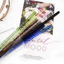 Axyaa Glass Straw: Colorful Eco-Friendly Reusable Cocktail, Smoothie Bar Accessories