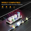 Axyaa RGB Program Macro Mechanical Keyboard with 3 Keys 1 Knob, Gaming & Photoshop Keypad