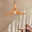 Axyaa Vintage Rattan Pendant Chandelier for Bedroom & Dining Room