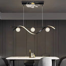 Axyaa Modern Ceiling Fan Chandeliers Pendant Lights with LED for Living Room and Dining Room
