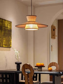 Axyaa Rattan Chandelier: Japan Style Retro Pendant Light for Home Decor