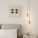 Axyaa LED Acrylic Bedside Pendant Lights, Bedroom Hanging Lamp Chandelier for Home Decor