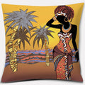 Ethnic African Women Pillowcase by Axyaa | Polyester Cushion Cover for Car & Sofa