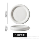 Axyaa European Matte Ceramic Pasta Plate, Hotel Restaurant Steak Plate