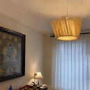 Axyaa Nordic Vintage Fabric Chandelier Bedroom Pendant Light Fixture