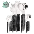 Axyaa Stainless Steel Cutlery Set with Wooden Handle Clamp