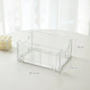Axyaa Foldable Desk Pet Organizer with Transparent Large Capacity for Cosmetics and Stationery