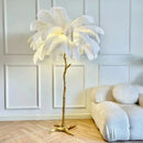 LED Feather Floor Lamp by Axyaa: Stylish Ostrich Ins Live Room Decor