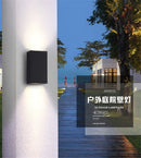 Axyaa Waterproof Dual-Head LED Wall Sconces Aluminum Indoor/Outdoor Lighting