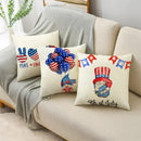 Axyaa Independence Day Pillowcase for Sofa, Car, Office - Creative & Simple Lumbar Cushion Cover