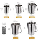 Axya Stainless Steel Measuring Cup with Inner Scale for Kitchen, Baking Accuracy