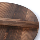 Axya Handmade Fir Wood Wok Lid for Iron Pans and Pots