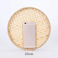 Axyaa Bamboo Weave Sieve Raft: Easy Clean, Decorative Home Decor in 6 Sizes