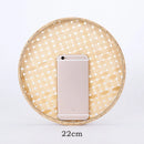 Axyaa Bamboo Weave Sieve Raft: Easy Clean, Decorative Home Decor in 6 Sizes