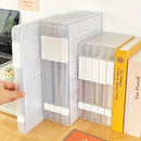 Axyaa Transparent Snap File Storage Box Set - Multi-purpose Magazine Holder