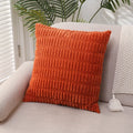 Axyaa Fluffy Corduroy Pillowcase White Green 45x45 Throw Cushion Cover