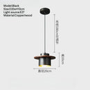 Axyaa Modern Copper LED Pendant Light for Living Dining Room - Hanging Lamp