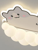 Axyaa Cartoon Cat LED Ceiling Light for Children's Bedroom