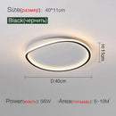 Axyaa Modern Ceiling Lights - Circular Warm LED Bedroom Fixtures