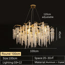 Axyaa Luxury Crystal Chandelier for Elegant Living Spaces