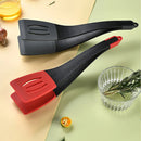 Axyaa Silicone 3-in-1 Frying Shovel & Steak Clip - Non-Stick & High-Temperature Resistant