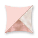 Axyaa Pink Bling Dots Geometric Throw Pillow Cover