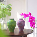 Axyaa Ceramic Vase Plant Pots: Creative Table Decoration for Flowers Arrangement and Room Aesthetic