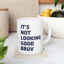 Axyaa Ceramic White Coffee Mug, Black Tea Cup Surprise Gift