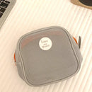 Axyaa Mesh Cosmetic Bag in Dopamine for Makeup and Toiletry Storage