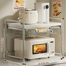 Axyaa Microwave Oven Shelf Rack Utensils Storage Organizer