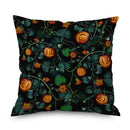Axyaa Night Rose Linen Pillowcase - Decorative Floral Pillow Covers for Home Decor