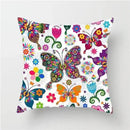 Axyaa Floral Butterfly Pillowcase for Home Decor and Events