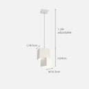 Axyaa Cream Cube Pendant Light - Modern Minimalist Style for Living Room, Bedroom, Study & Dining Area