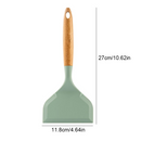 Axyaa Grey Silicone Kitchen Utensils Set - 2Pcs Spatula & Shovel Cooking Tools