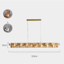 Axyaa Gold Chandelier with Butterfly Glass Shade - Luxury Lighting for Home & Hotel