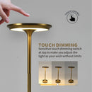Axya Industrial LED Desk Lamp USB Charging Vintage Decor