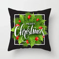 Axyaa Merry Christmas Green Pillowcase Sofa Decoration Cover