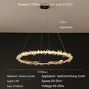 Axyaa Crystal Pendant Ring Chandelier for Luxury Interior Decor