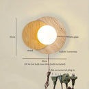 Axyaa Vintage Wabi Sabi LED Wall Lamp with Pull Chain Switch for Living Room and Bedroom
