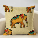 Axyaa Geometric Linen Cushion Cover 45x45CM for Home Sofa Car Decor