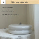 Axyaa Cream Wind Circular Ceiling Light for Minimalist Spaces