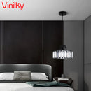 Axyaa Crystal Pendant Chandelier Ceiling Light - Nordic Hotel LED Fixture