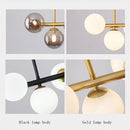Axyaa Glass Ball LED Ceiling Chandeliers | Modern Hanging Lamp for Kitchen Living Dining Room