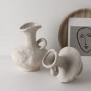 Ceramic White Flower Pot Vases by Axyaa