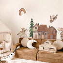 Axyaa Animal Vinyl Wall Stickers Nordic Style Decals for Nursery Bedroom Home Art
