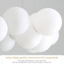 Axyaa Nordic White Bubble Ceiling Chandelier for Elegant Interior Lighting