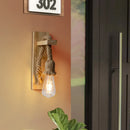 Axyaa Retro Hemp Rope Wall Lamps for Home Decor and Garden Lighting