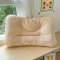 Axyaa Cotton and Bean Velvet Low Pillows - Kid & Adult Sleeping Pillows