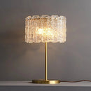 Axyaa Brass Glass Table Lamp for Elegant Home Decor and Lighting